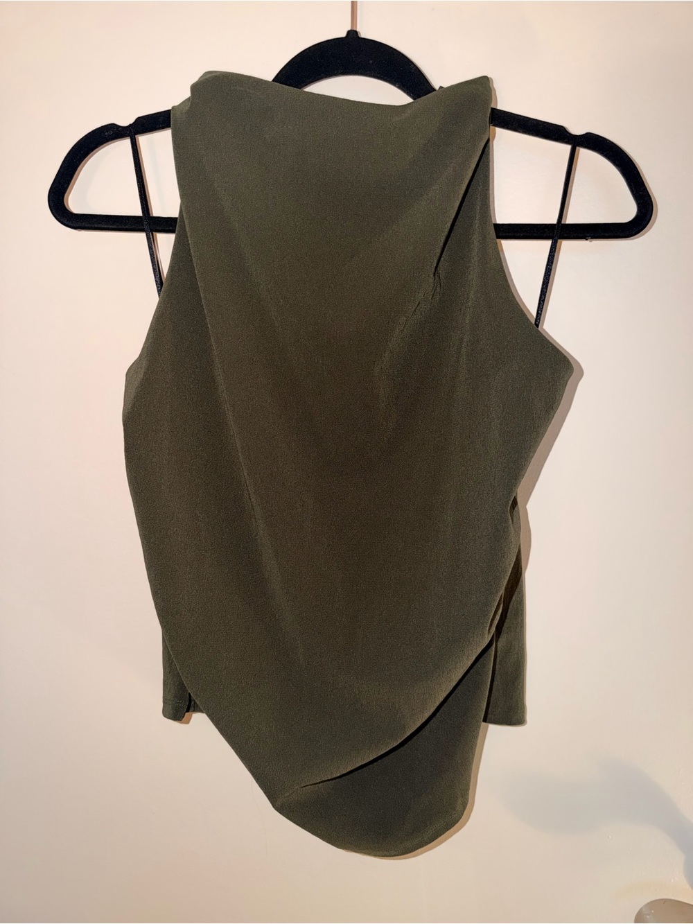 Sleeveless Olive Green Women’s Top